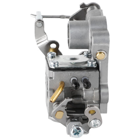 Ferilter carburetor ports and jet view showing authentic replacement parts.