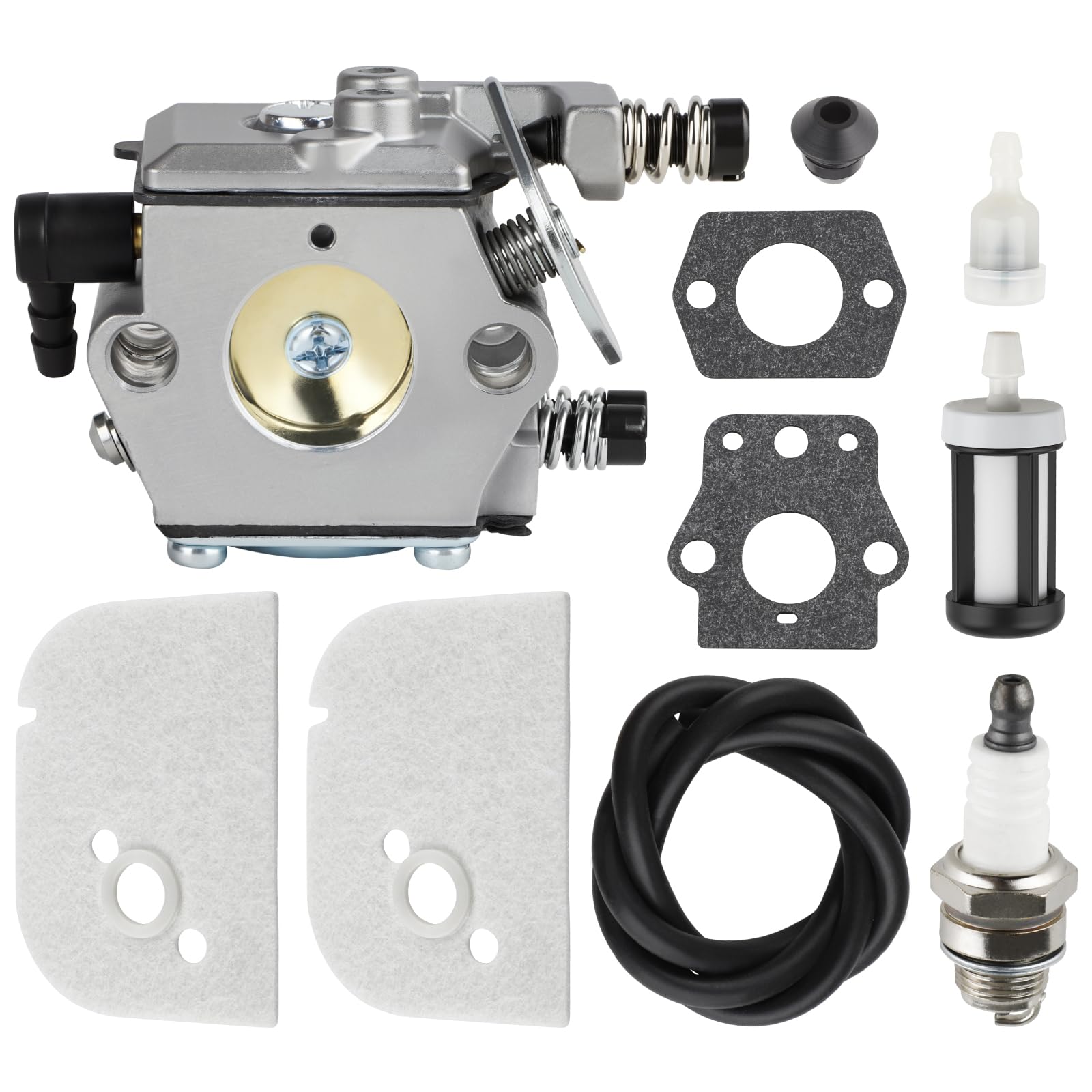 Ferilter carburetor for Stihl 009 closeup shows precise craftsmanship for reliable starting.