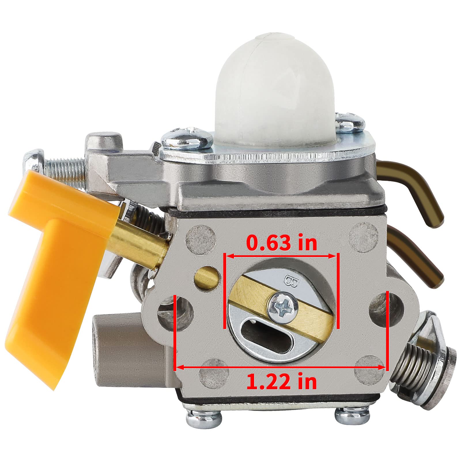 Ferilter CS26 carburetor compatibility label with Homelite models