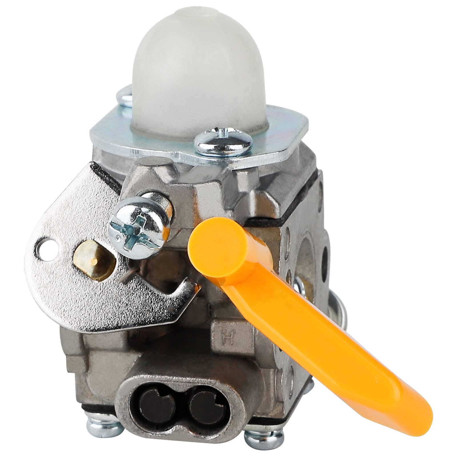 Ferilter CS26 carburetor mounted on a trimmer for testing