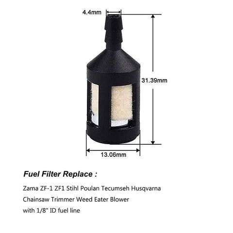 Ferilter four-feet fuel line 080x140 for small engine supports durability in cold starts