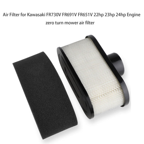 Ferilter air filter for Kawasaki FR730V, designed for 22-24hp engines, supports clean intake.