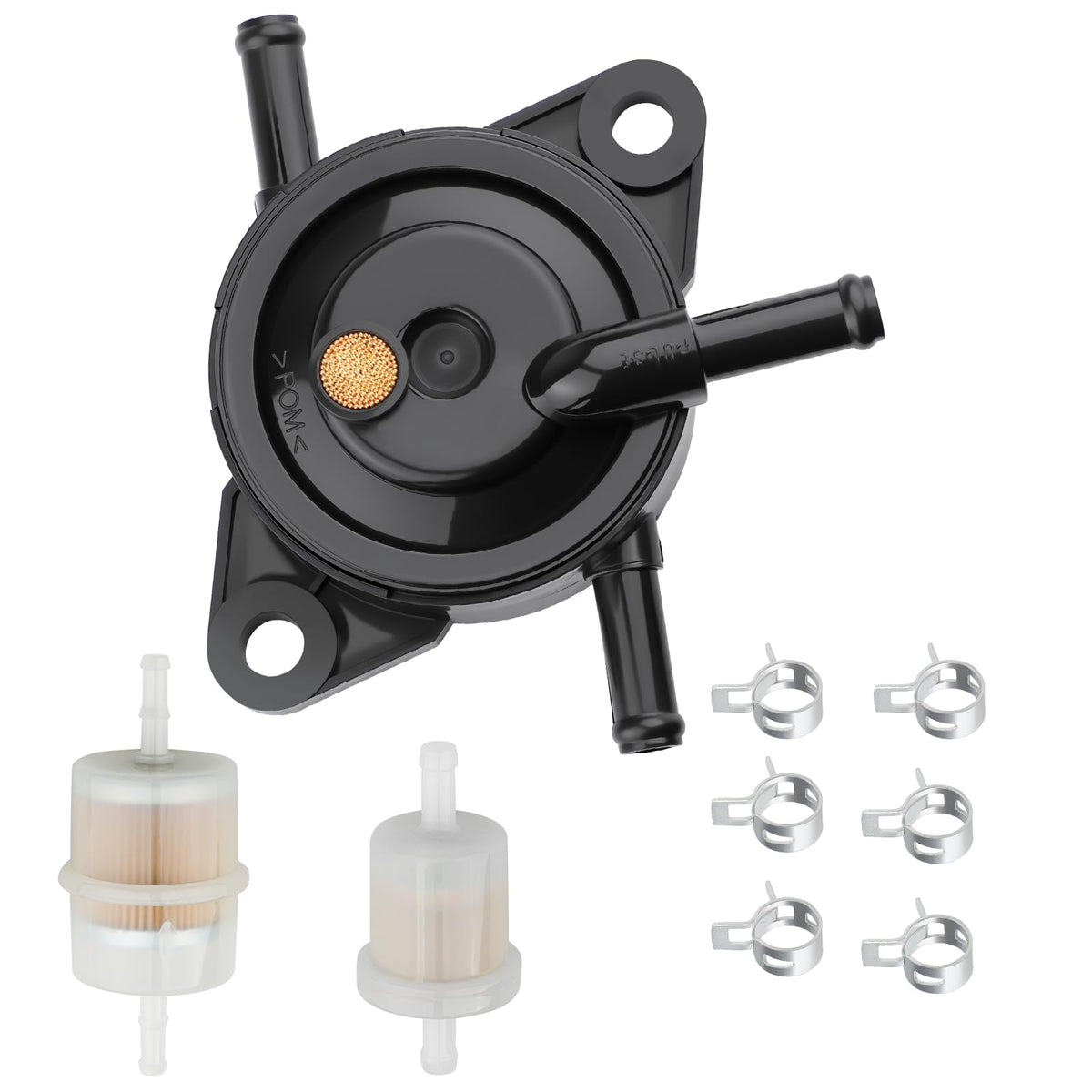 Ferilter fuel pump kit for Kawasaki engines, front view, supports smooth starts.