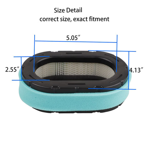 Ferilter Kohler 7000-series air filter on KT725 engine for optimized airflow.