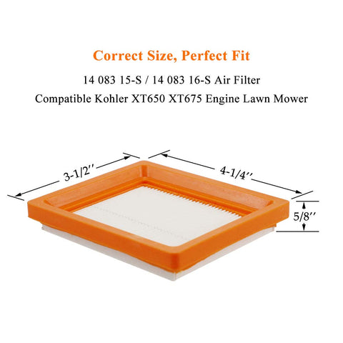 Ferilter air filter compatible with Kohler Courage XT650 XT675 engines for smooth operation.