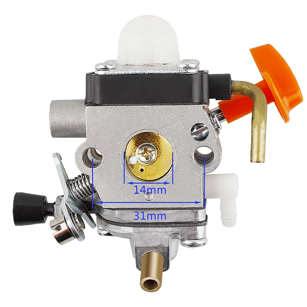 Ferilter STIHL HT101 assembly carburetor demonstrates precise fit.