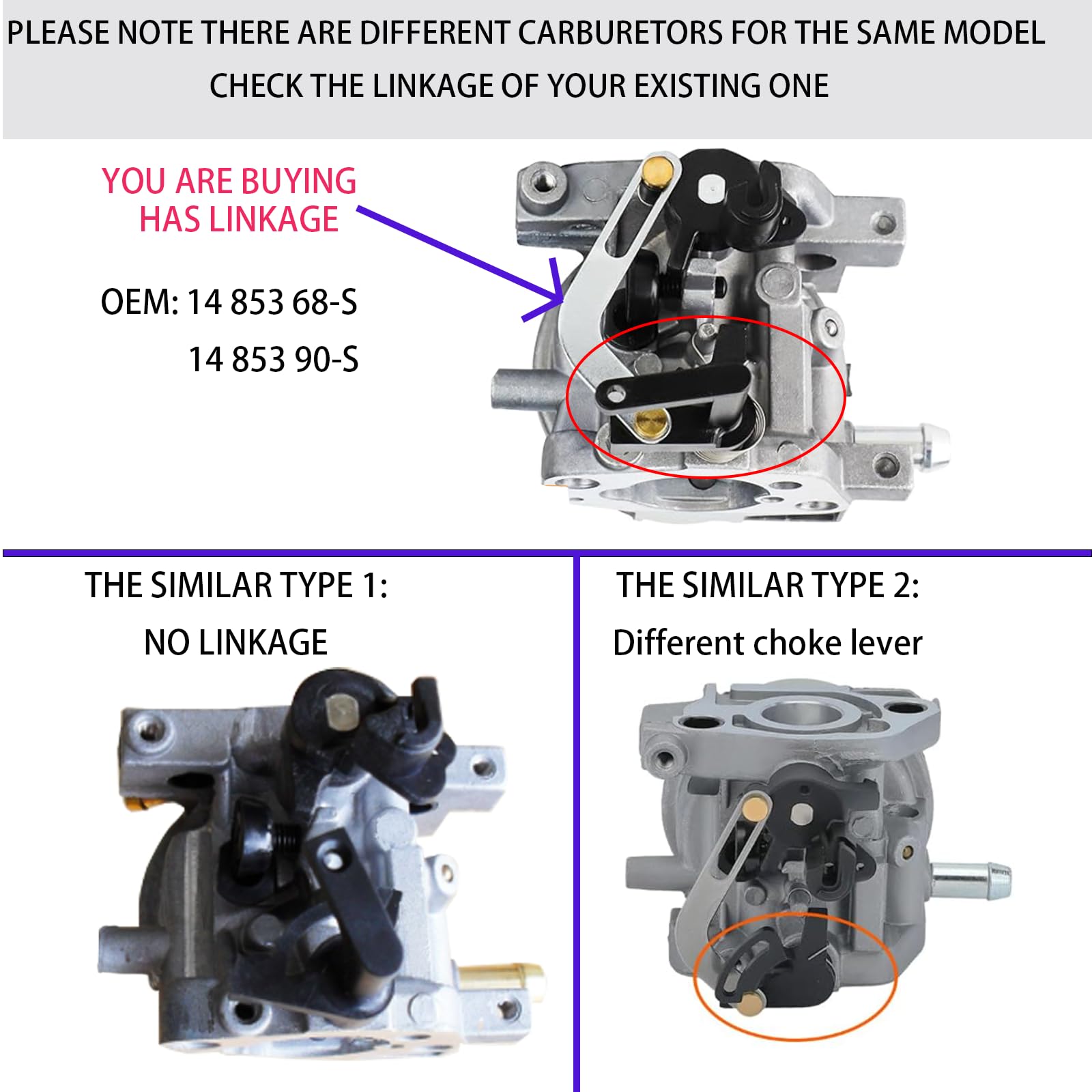 Ferilter XT675 carburetor side view highlighting compact design for quick mower tune ups