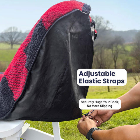 Feroca all-weather chair cover offers waterproof protection plus cozy fleece for any season.
