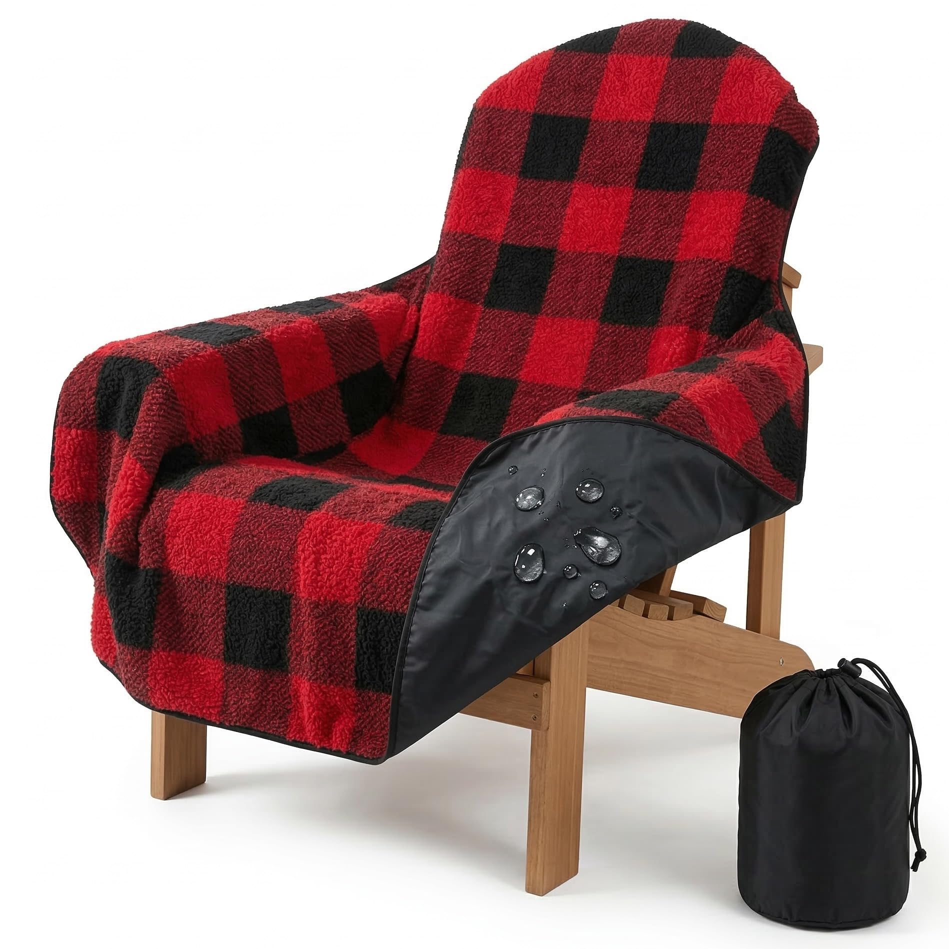 Feroca chair blanket waterproof protects outdoor chairs from rain and spills.