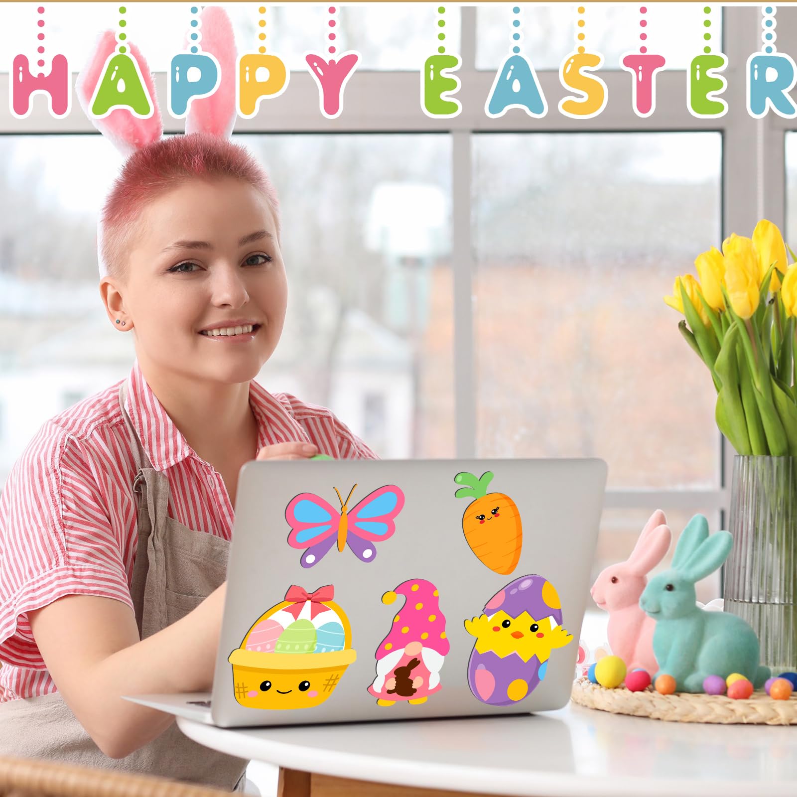 Ferraycle 23pcs Easter magnet set elevates garage and fridge styling