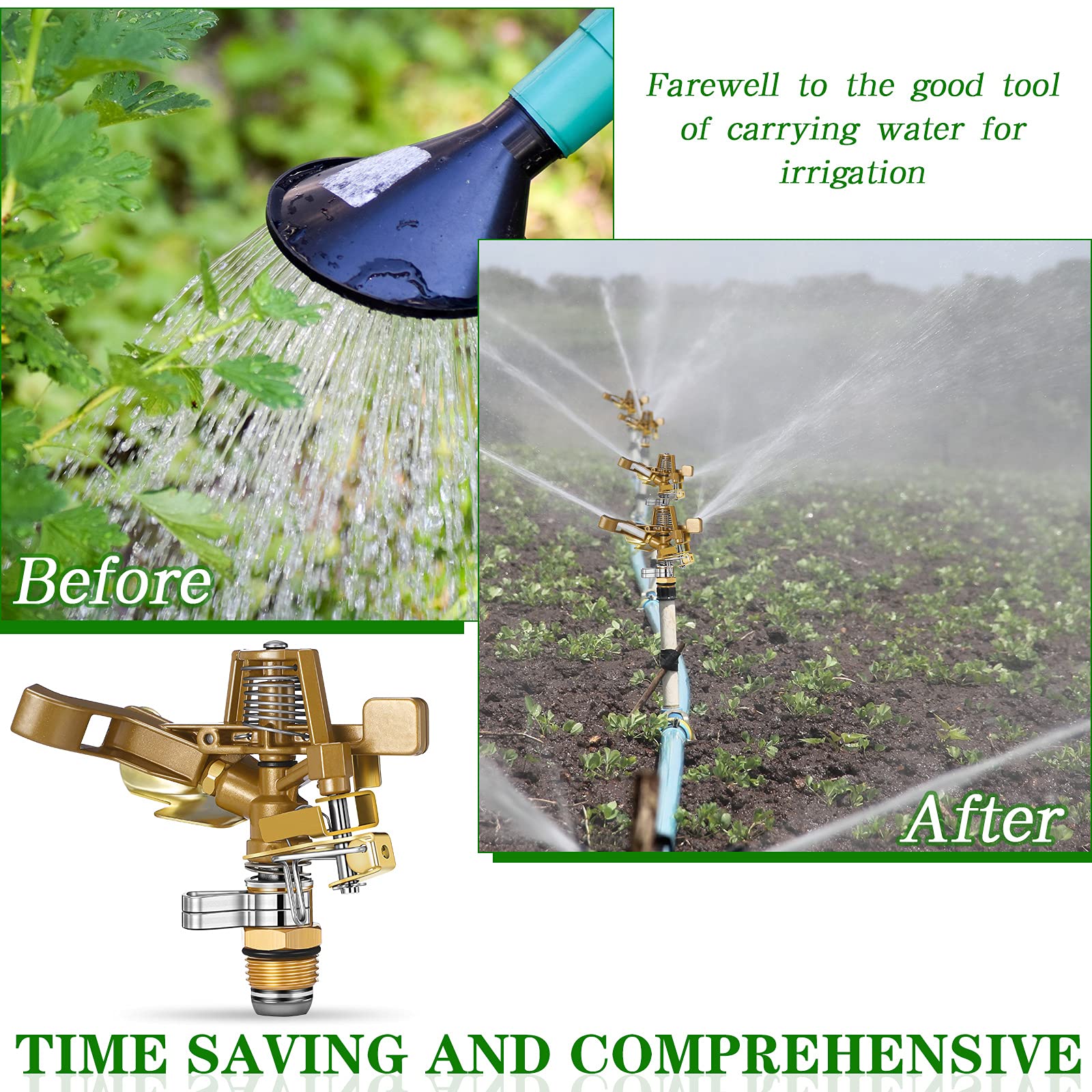 Ferraycle adjustable 0-360 degree pattern supports versatile garden layouts.