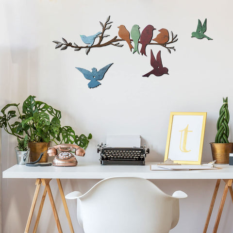 Ferraycle bird wall hanging sign kitchen decor for versatile living spaces.