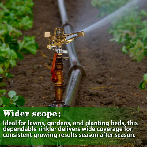 Ferraycle corrosion-resistant head with premium gold finish enhances garden aesthetics.