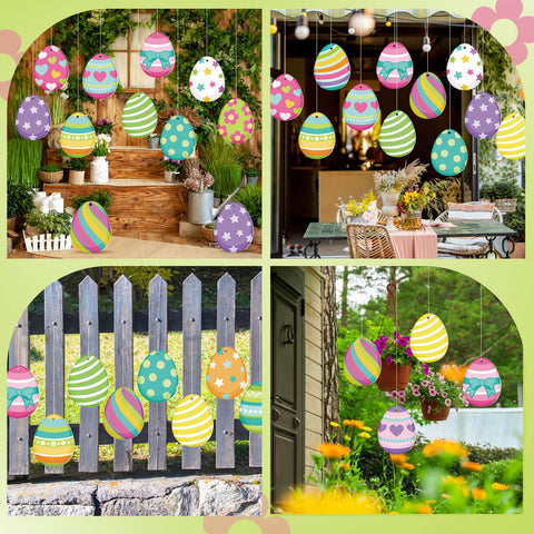 Vibrant floral and geometric patterns on Ferraycle eggs attract attention.