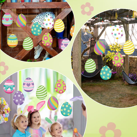 Easy-to-hang Ferraycle eggs address quick outdoor party setup.