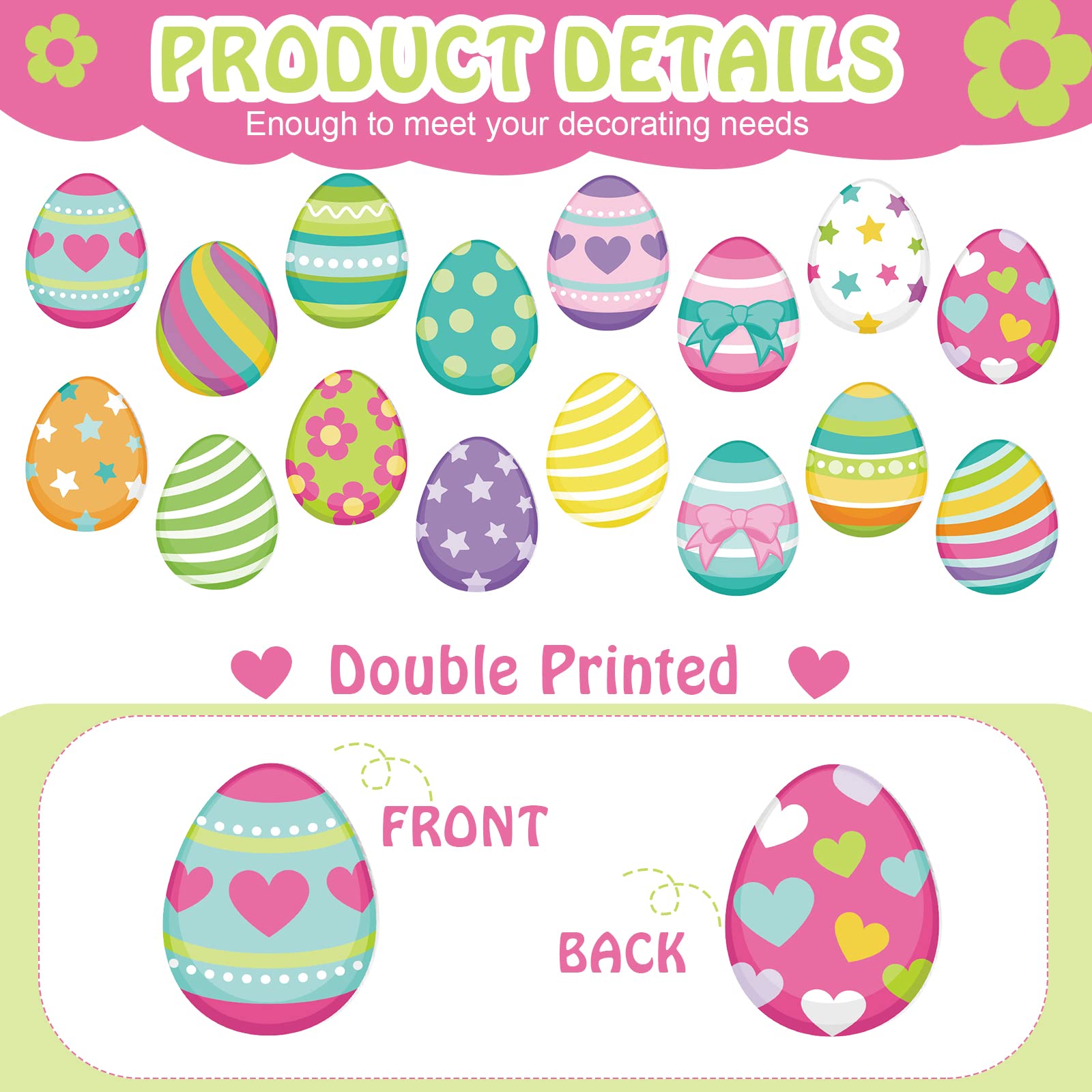 Large 7.9-inch Ferraycle eggs create bold yard accents.