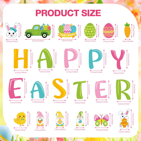 Ferraycle Easter eggs magnets for car or door use, eye-catching and reusable