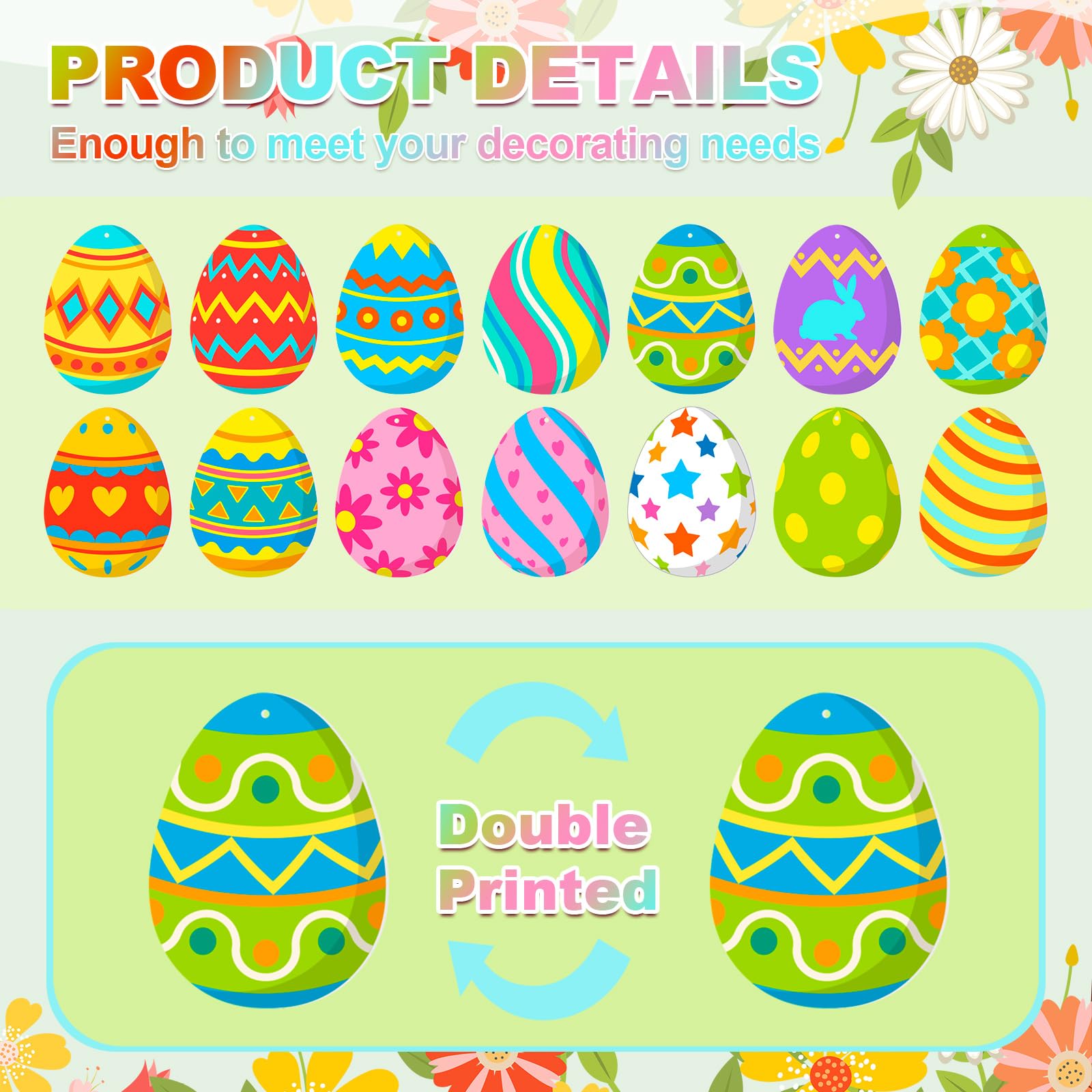 Ferraycle outdoor eggs resist weather for lasting displays