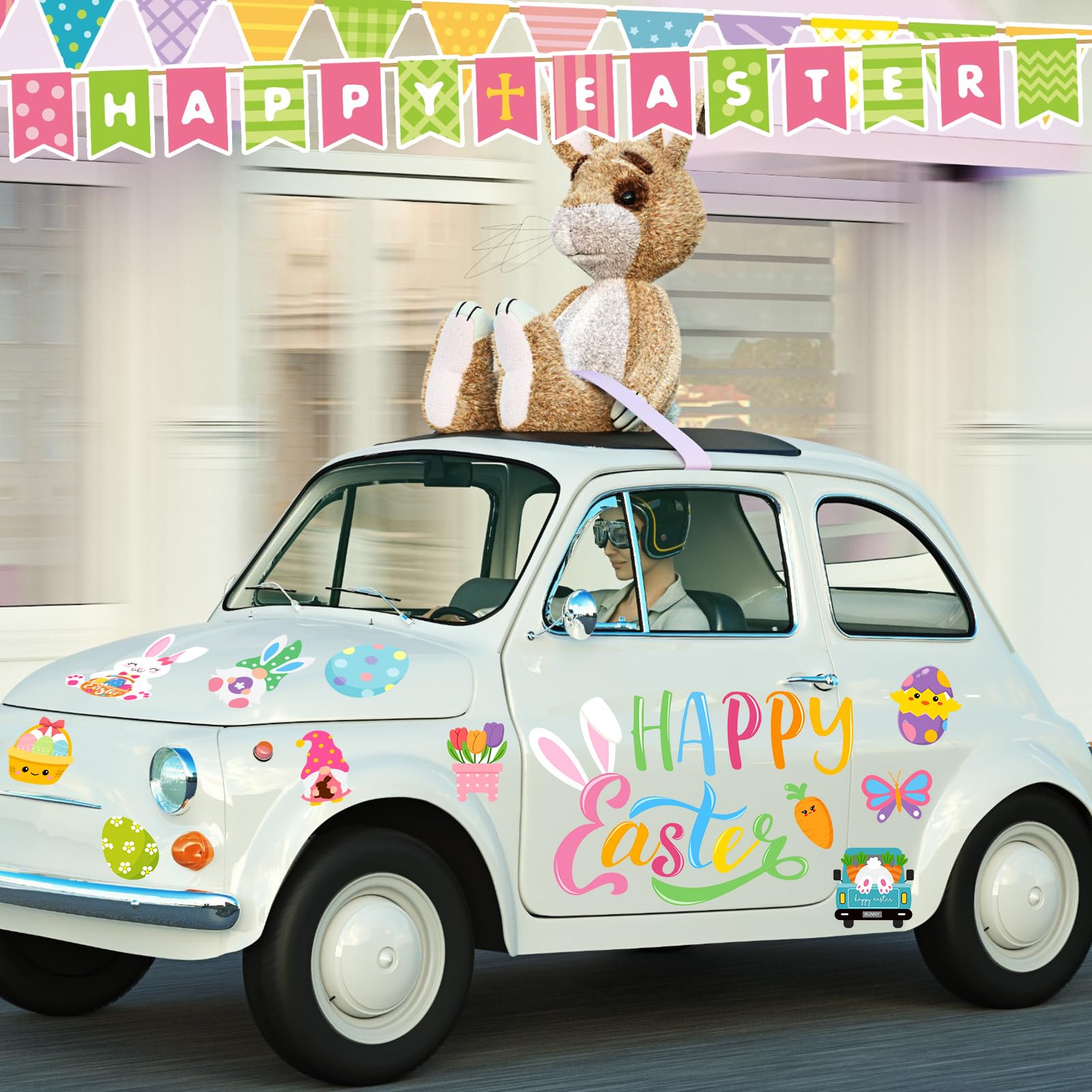 Ferraycle Easter magnet car decal brings whimsy to metal surfaces