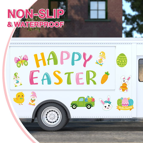 Ferraycle Easter magnets set is waterproof and removable without surface damage