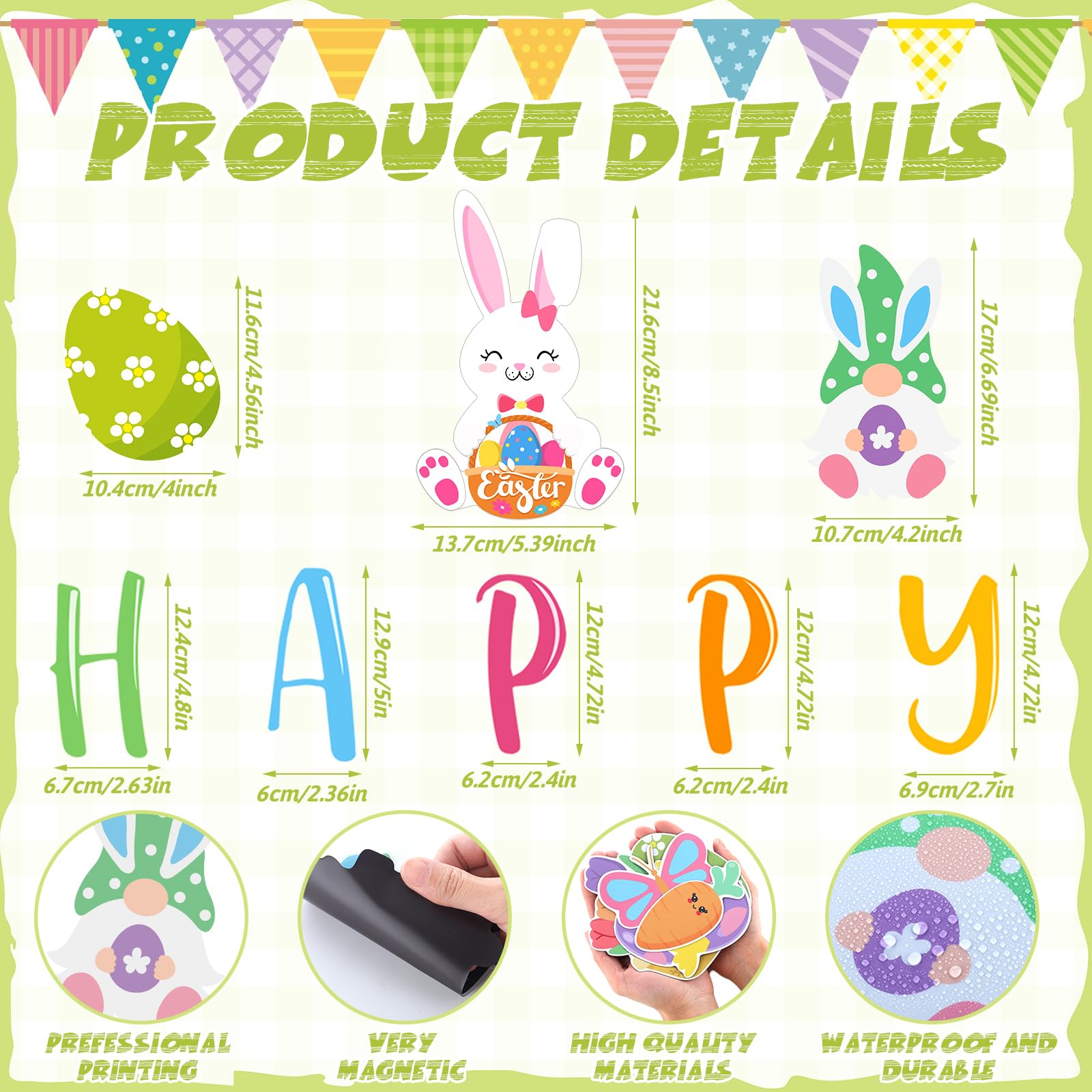 Ferraycle egg Easter magnet on fridge offers reusable seasonal decor