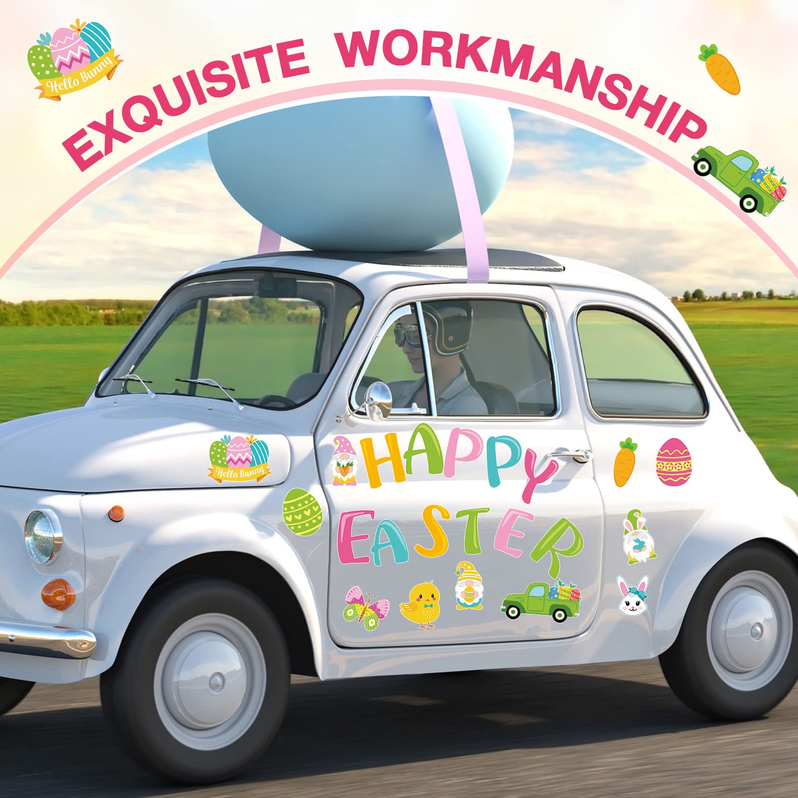 Ferraycle HAPPY EASTER letters magnets create vivid seasonal signage