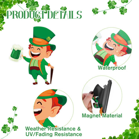 Ferraycle leprechaun-hat magnet keeps calendars lively on metal doors.