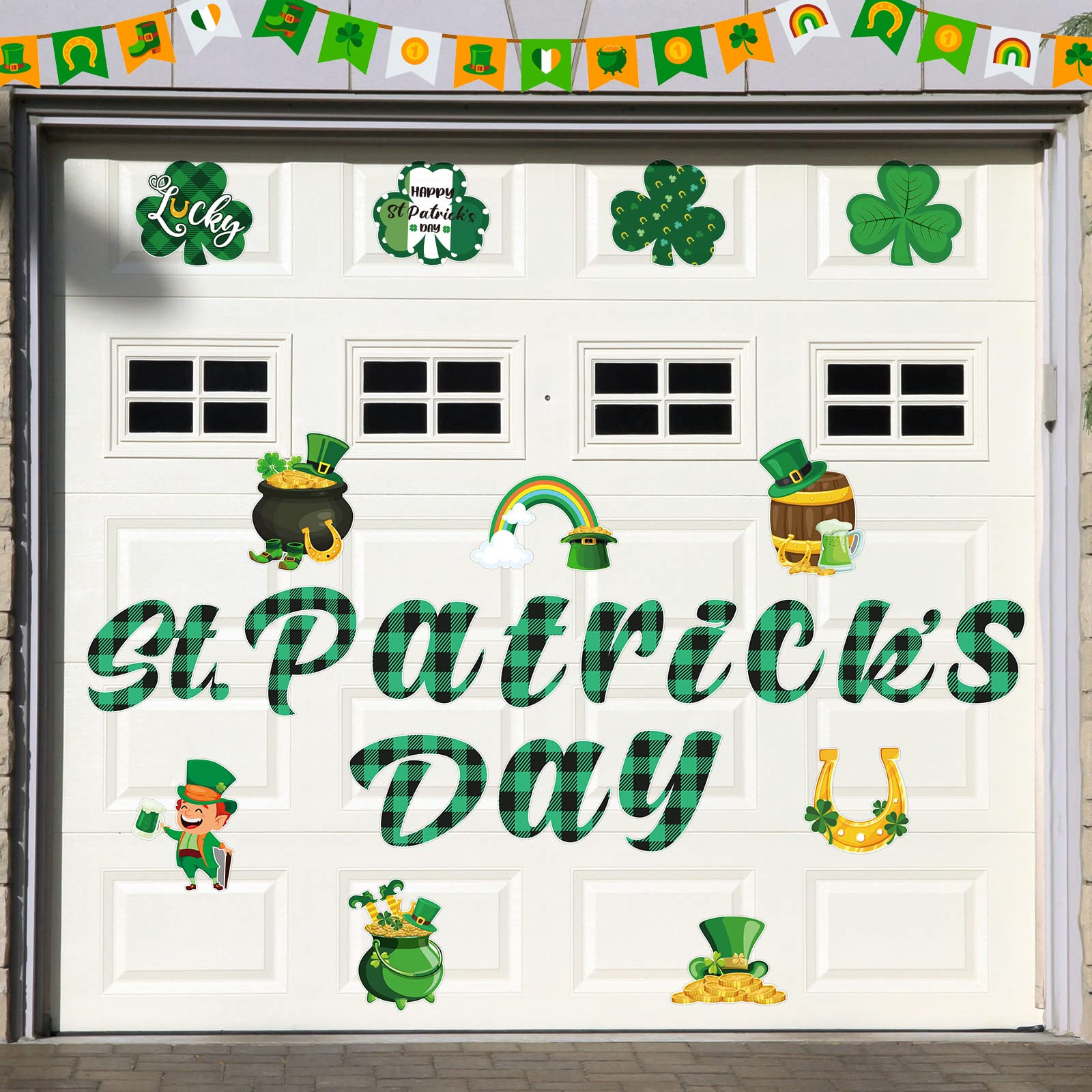 Ferraycle shamrock magnet decor for fridges adds festive St. Patrick's flair.