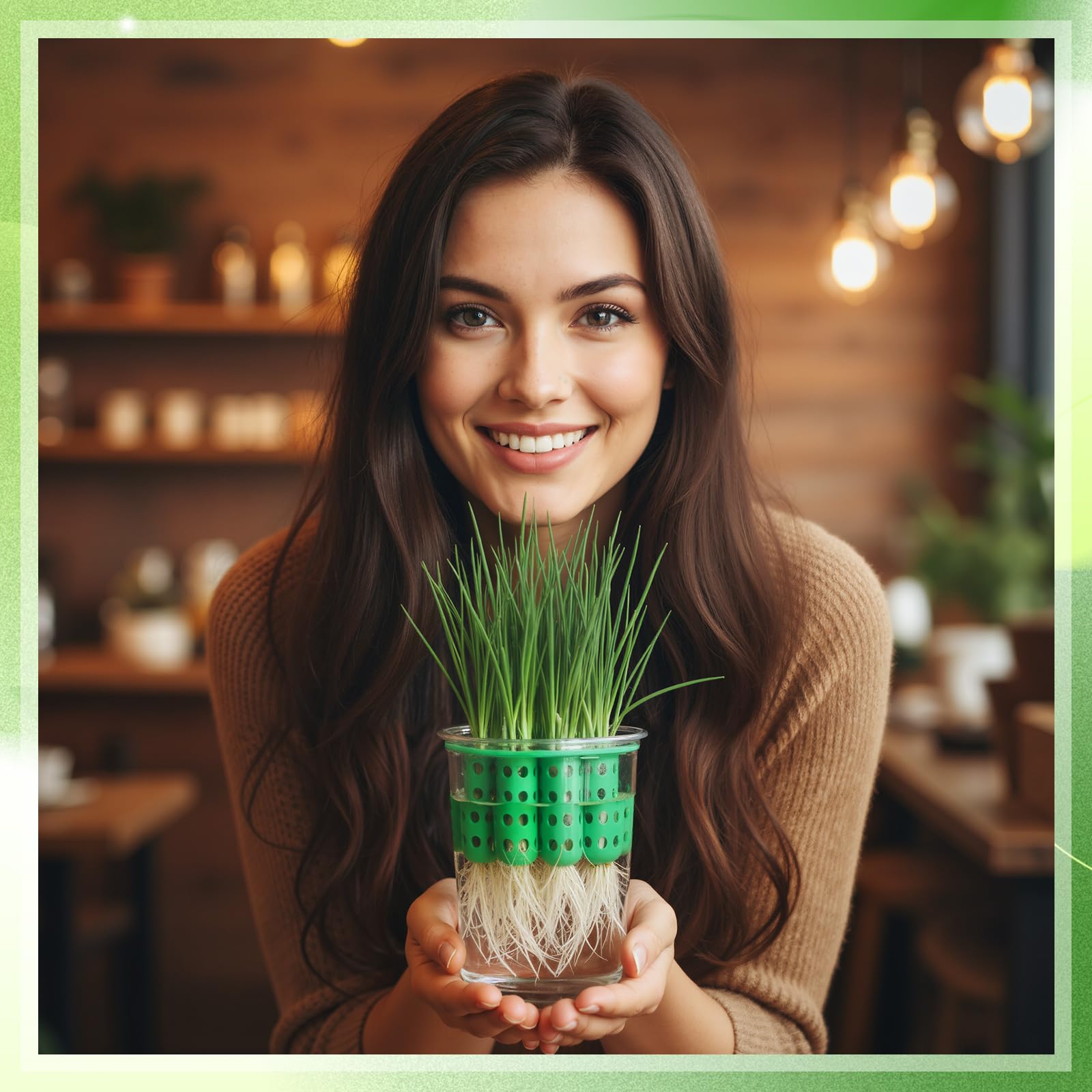 Ferrochef green onion planter gift-ready packaging suggests an eco-friendly kitchen gift.