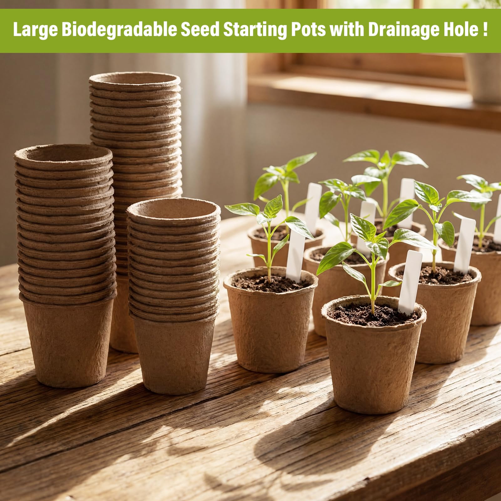 Ferrochef plant tags keep varieties organized from day one.
