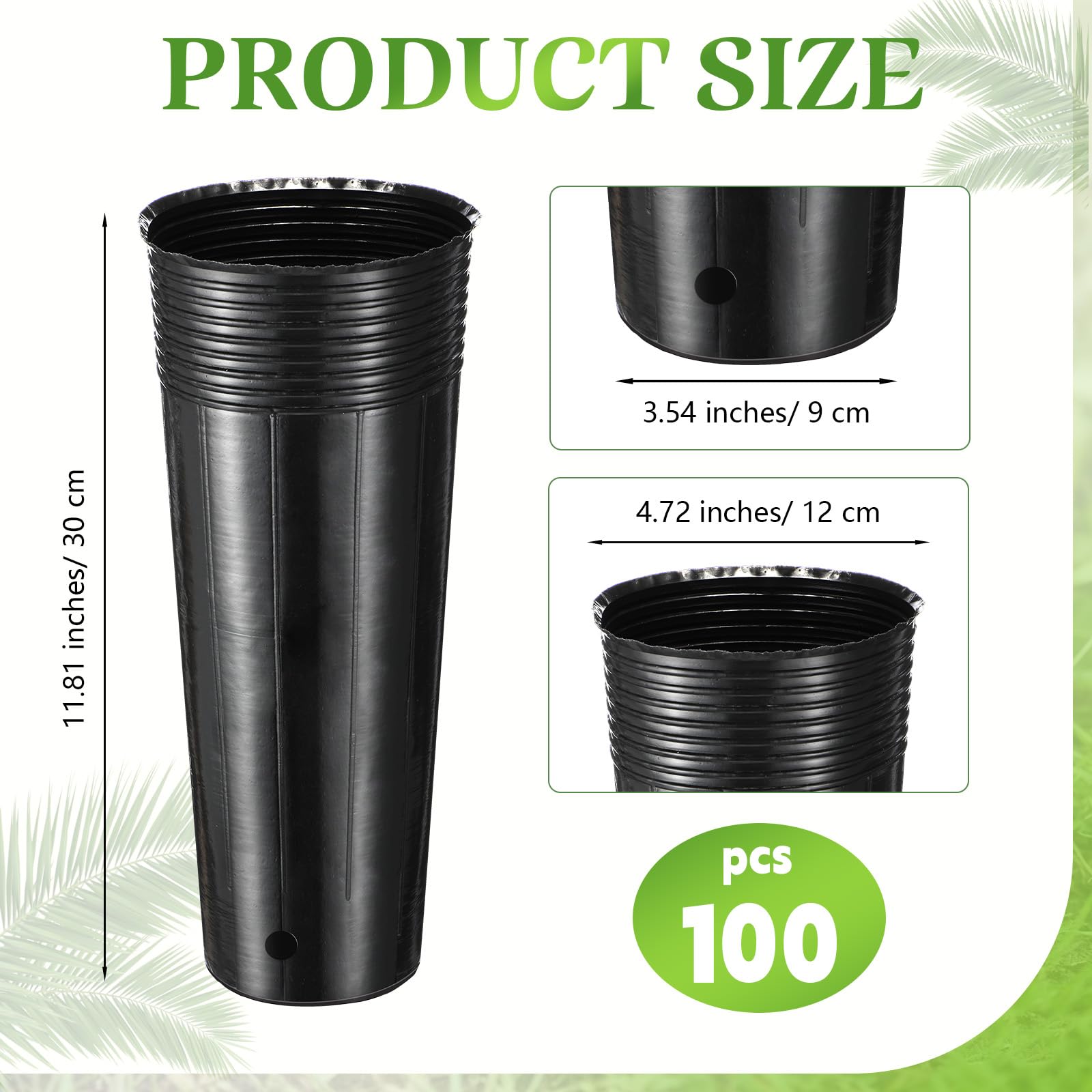 Ferrochef seedling pot with drainage holes promotes healthy watering and roots