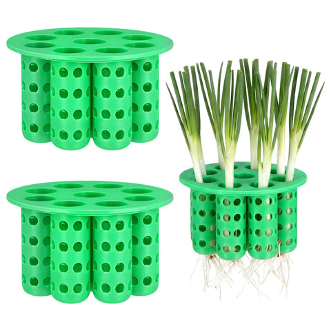 Ferrochef two-pack green onion planter front view shows compact, sustainable kitchen helper for fresh scallions.