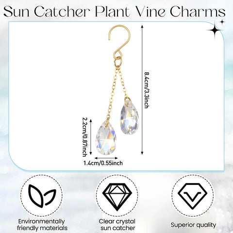 Ferrochef window garden sun catcher crystal for bright, decorative plant displays