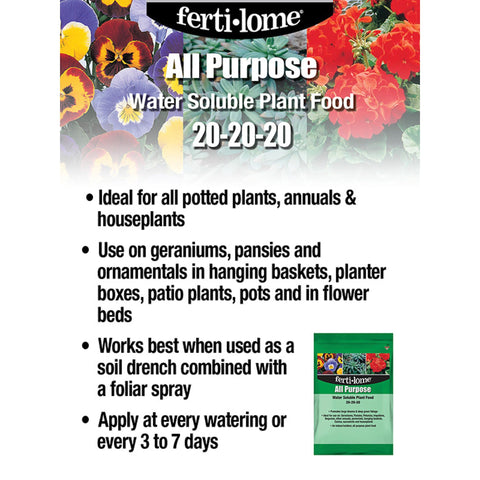Ferti-lome blooming plants display with vivid color and fuller flowers.