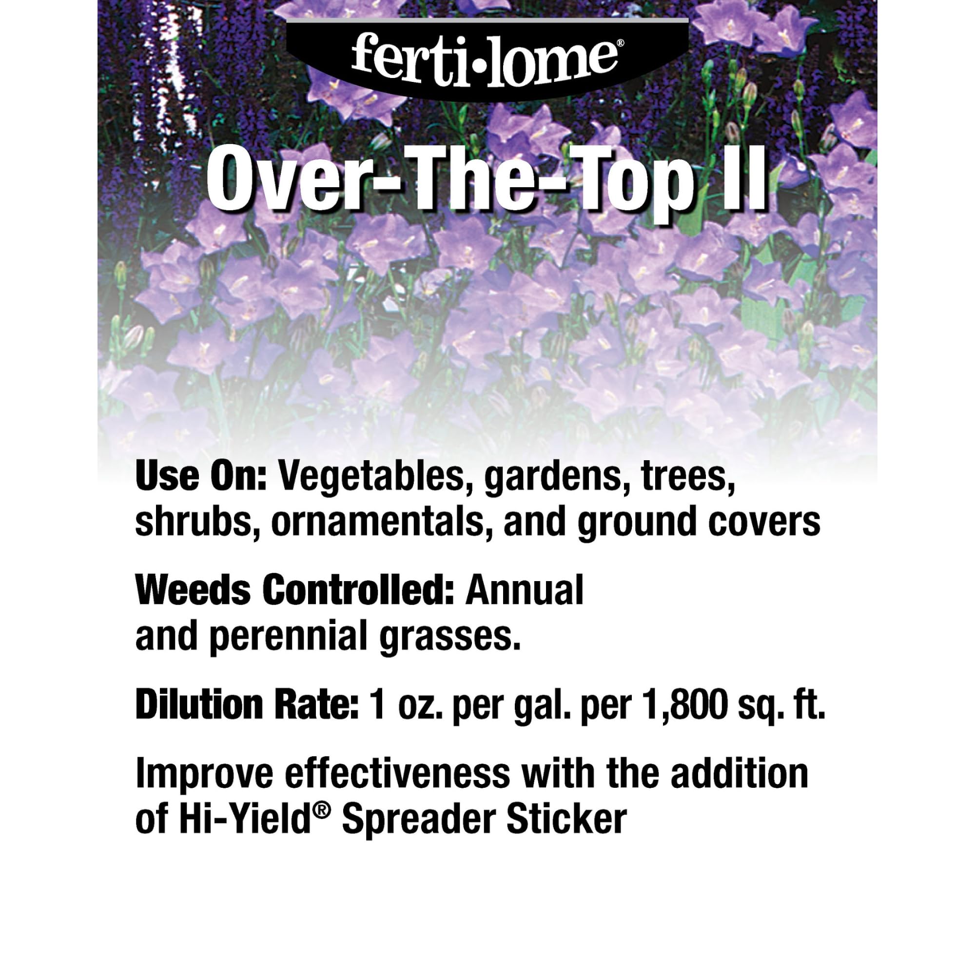 Garden view with edibles nearby demonstrates safe Ferti-Lome application