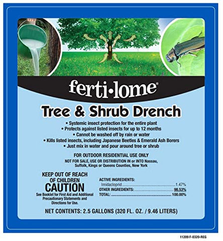 Ferti-lome Imidacloprid liquid concentrate ready to mix for systemic protection.
