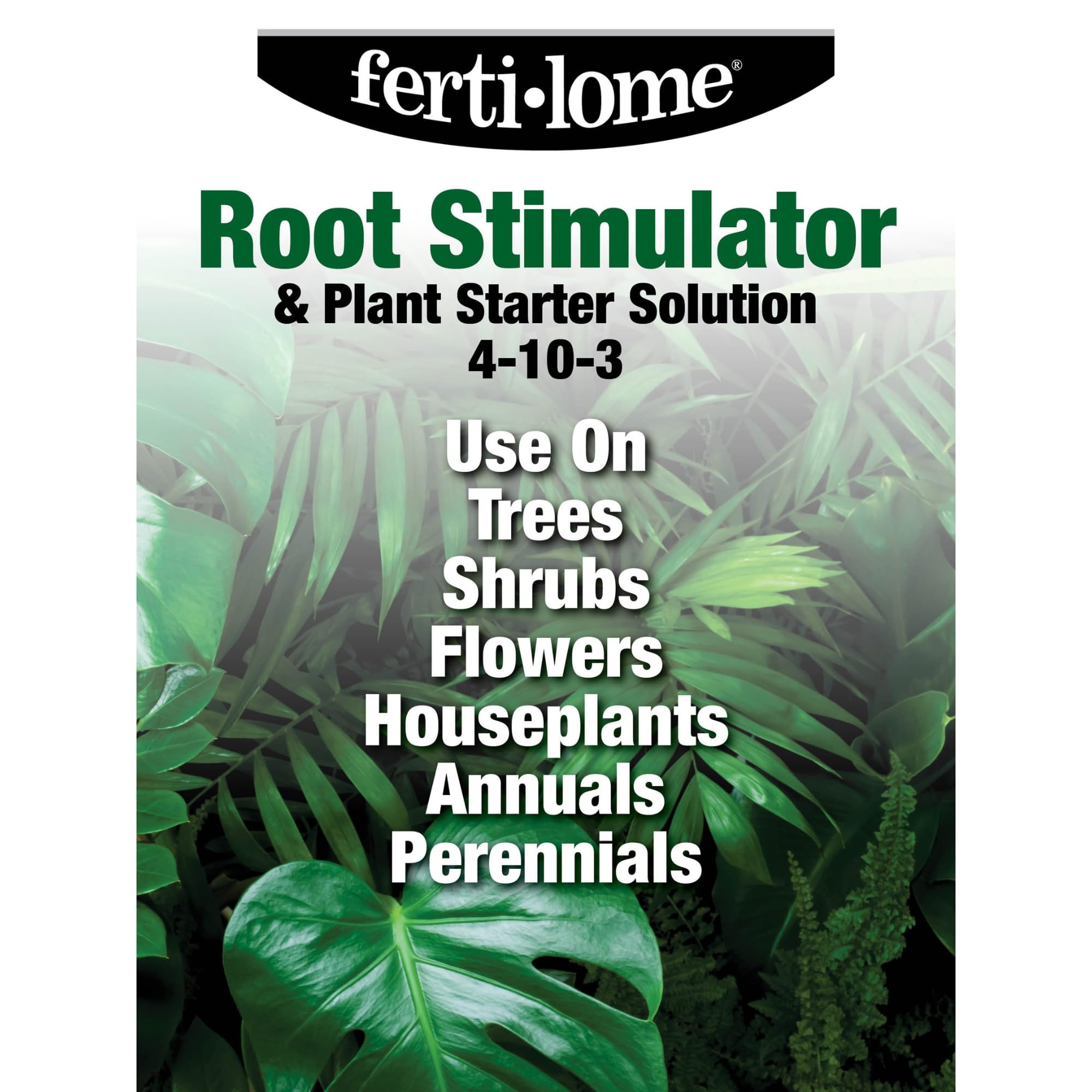 Ferti-Lome 4-10-3 plant starter aids root development and nutrition.