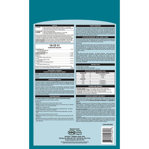 Ferti-Lome Rose and Flower Food Plus Systemic enhances bloom coverage on rose bushes.