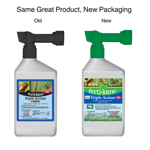 Ferti-Lome RTS hose spray nozzle enabling quick, even garden coverage.