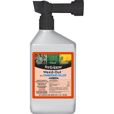Ferti-Lome Weed-Out with Crabgrass Killer RTS 32 oz bottle for easy lawn weed control