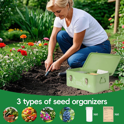 Fertilfy pointed tweezers enable precise handling of small seeds.