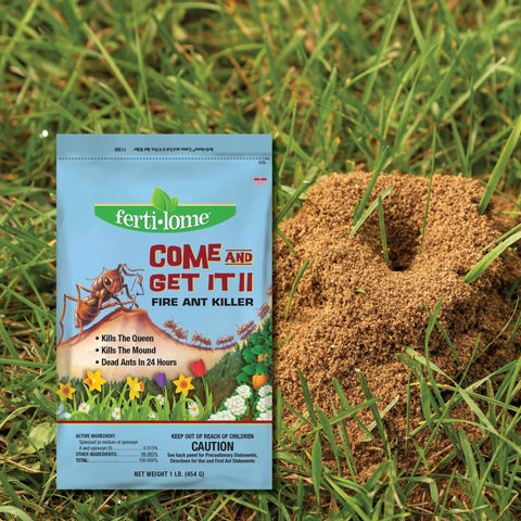 Follow label directions for mound or broadcast application.