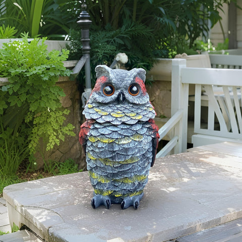 FESTGLOX lightweight resin figure is easy to place on patios.
