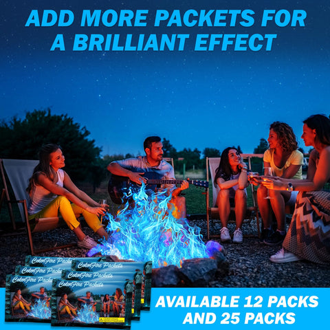 FESTIVALCOS Colorful Flames outdoor fire pit use enhances camping moments