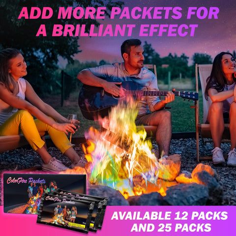 FestivalCos Colorful Flames pink packet offers vivid color for festive events
