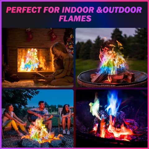 FestivalCos Colorful Flames yellow packet adds warm glow to evenings