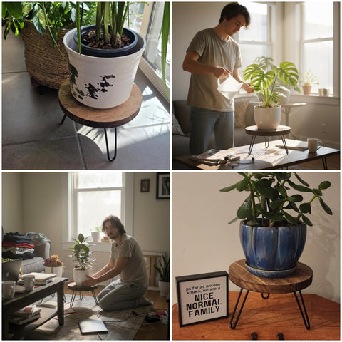 FESTLOVE stand features sturdy metal legs for extra stability