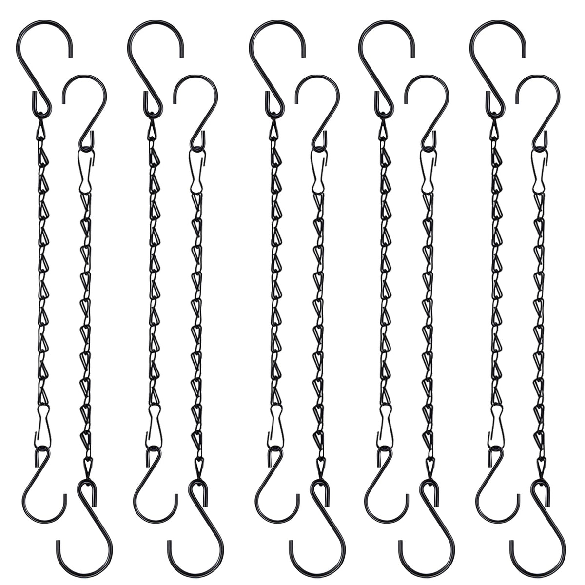 Fetanten 10-inch hanging chain with large S hooks for sturdy planter support