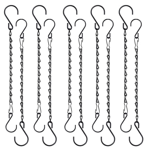 Fetanten 10-inch hanging chain with large S hooks for sturdy planter support