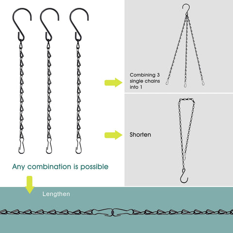 Fetanten adjustable-length chain enabling quick height customization